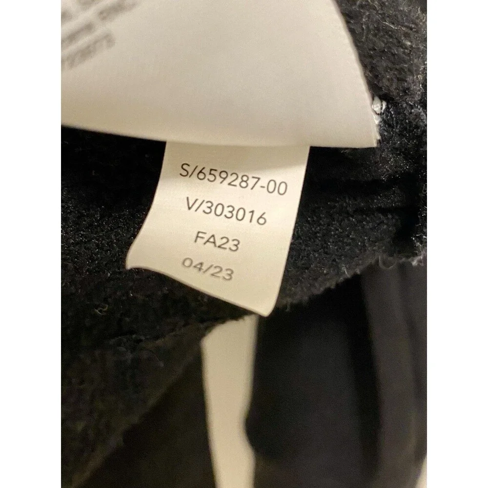 Athleta Coaster Luxe Recover Crewneck Sweatshirt Womens XS Black Yoga Athleisure